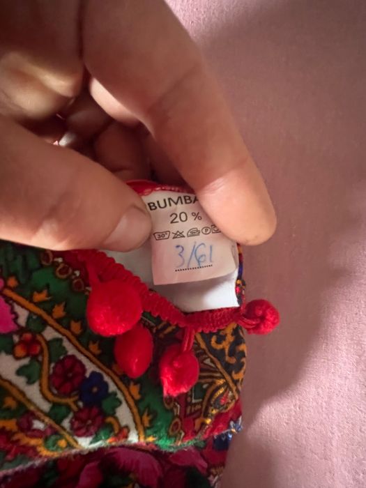 Rochița tradițională bebe 3-6 luni făcută pe comandă