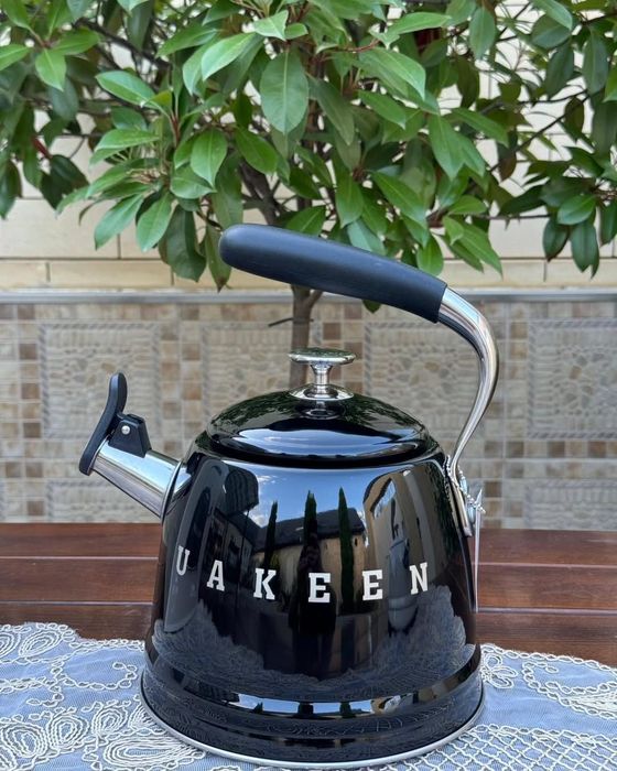 Чайник 3.5 литр Uakeen качество отличное нержавейка + эмаль