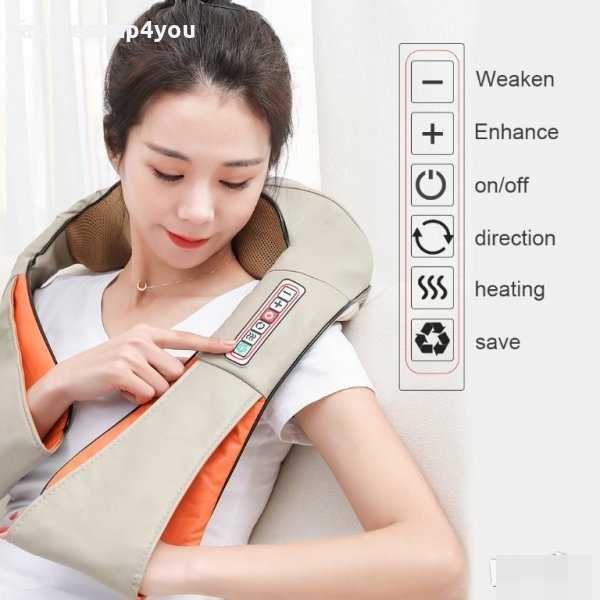 6Д Шиацу 4 и 6 бутона рамо масажор за тяло гръб врат затопляне с масаж