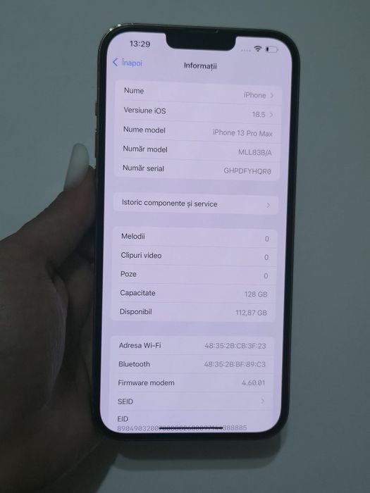 Vand/schimb iPhone 13 Pro Max 128gb Gold