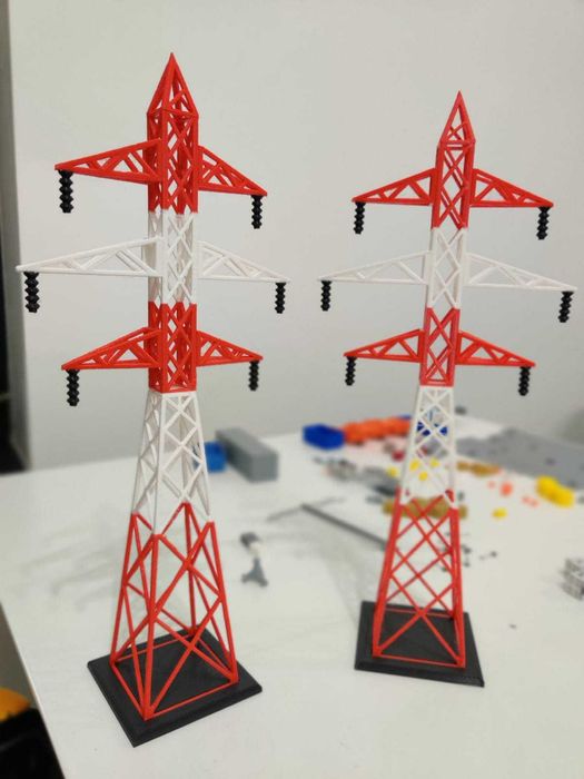 Stalp inalta tensiune scara 1:87