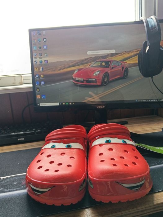 Чехли Crocs x Cars Lightning McQueen