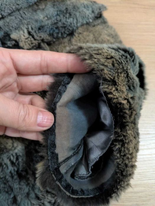 Haină din blană naturală de iepure