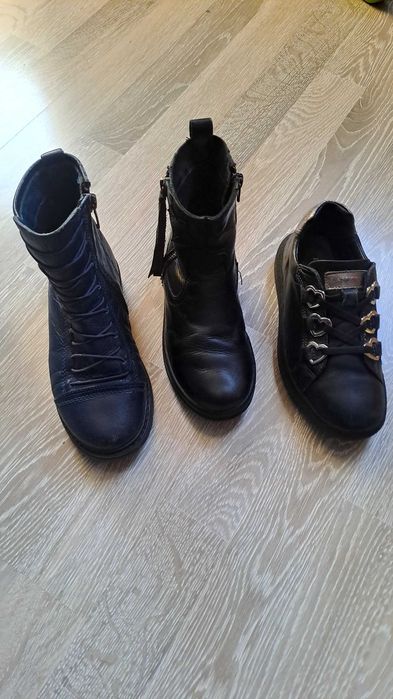 Детски зимни обувки и ботички от естествена кожа 31,32 номер