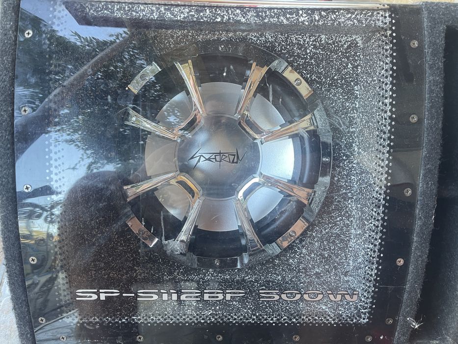 Pachet Bass Auto Complet Spectron: Subwoofer 12" 500W + Stație + Cabluri incluse