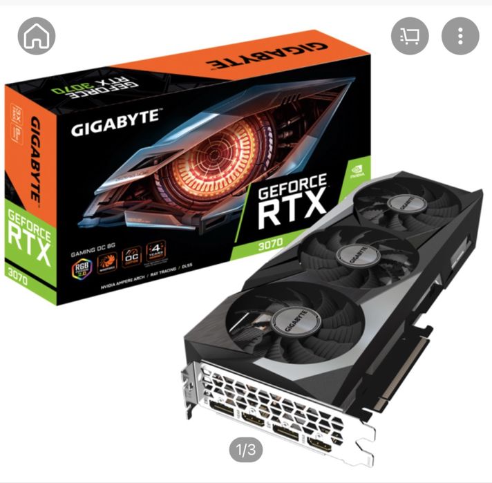 Видеокарта Gigabyte RTX 3070 Gaming OS 8GB