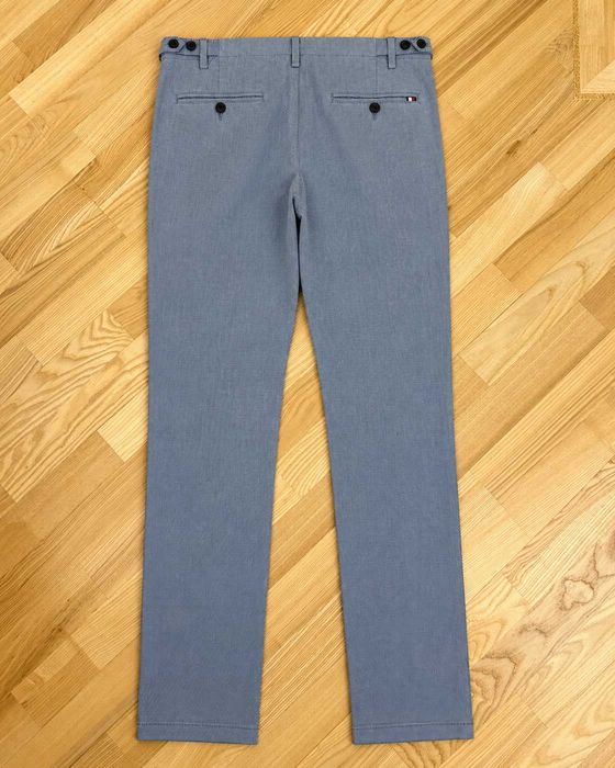 Pantaloni Chino Tommy Hilfiger TH Flex Bleecker Stretch Slim Fit – Mărimea L – Albastru Gri
