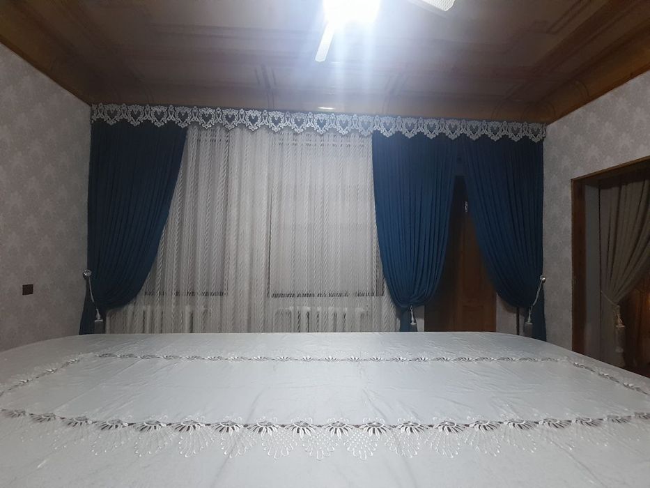 Комплект парда ( занавес)  в зал и спальню.