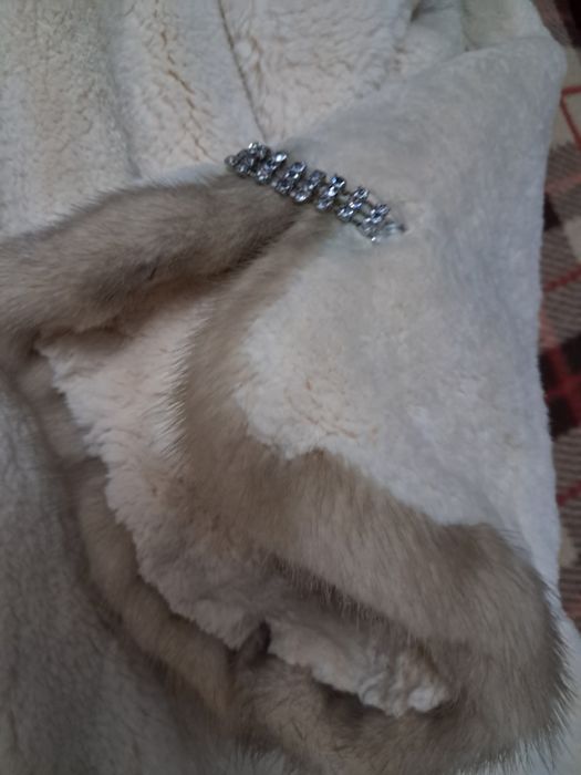 Шуба норка мутон