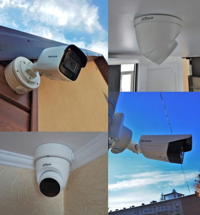 Установка камеры видеонаблюдения