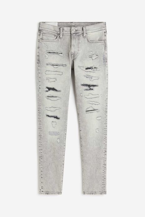 Мъжки Skinny Jeans [H&M] [Размер: 28/30] [Цвят: Сив]