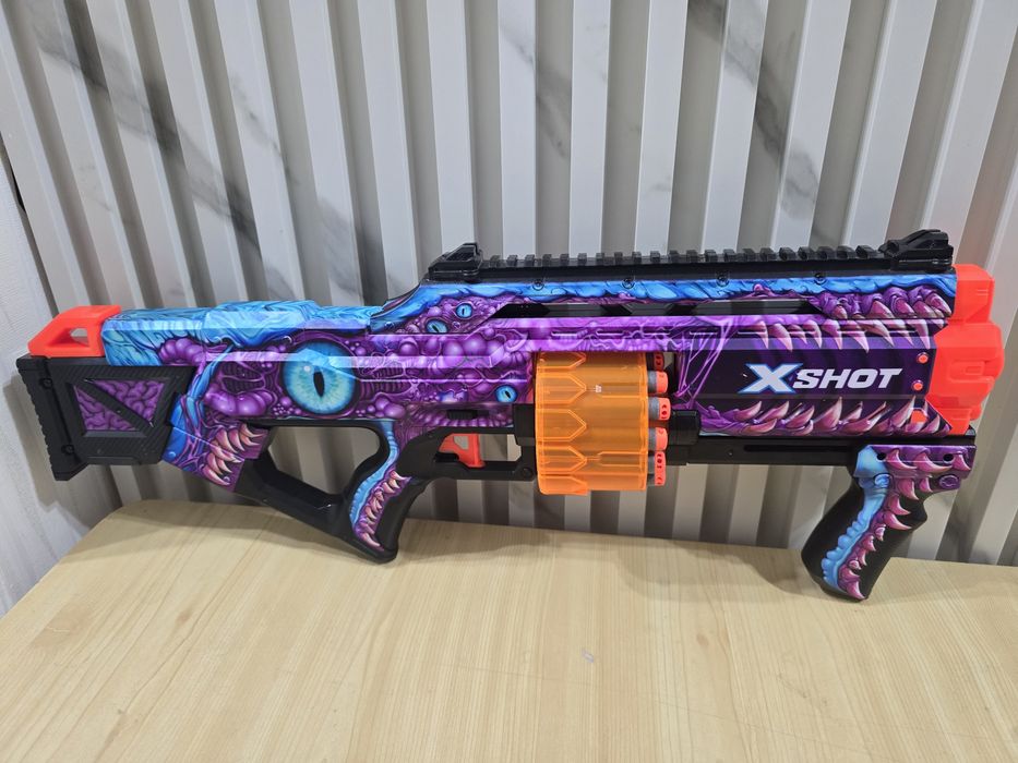 Бластер Zuru X Shot Skins - Enigma, с барабан