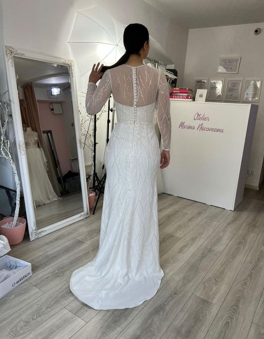 Vând rochie de mireasă realizată la atelier