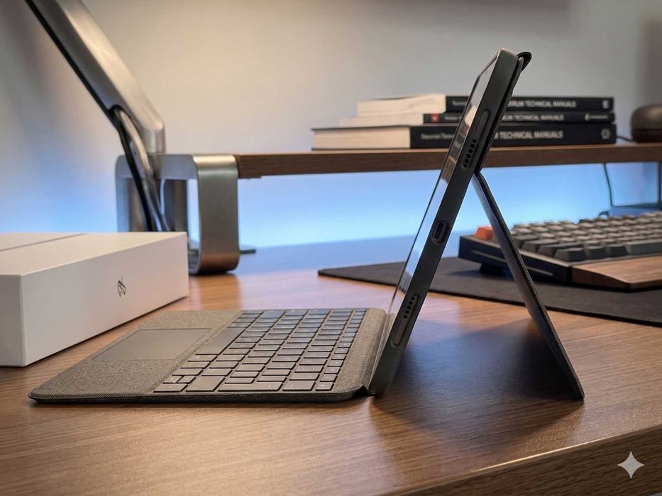 iPad Pro 11" (Gen 4) M2 + Tastatură Logitech + Apple Pencil [KIT CA NOU]