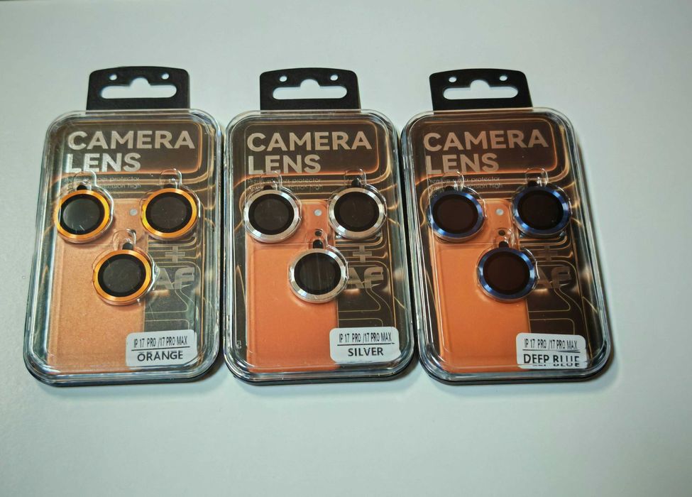 Протектор за камера iPhone 17 Pro / 17 Pro Max Orange / Blue / Silver