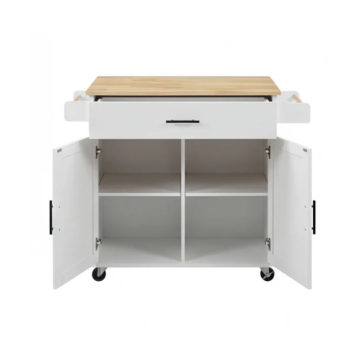 120 см кухненски остров, количка за съхранение с подвижни колела