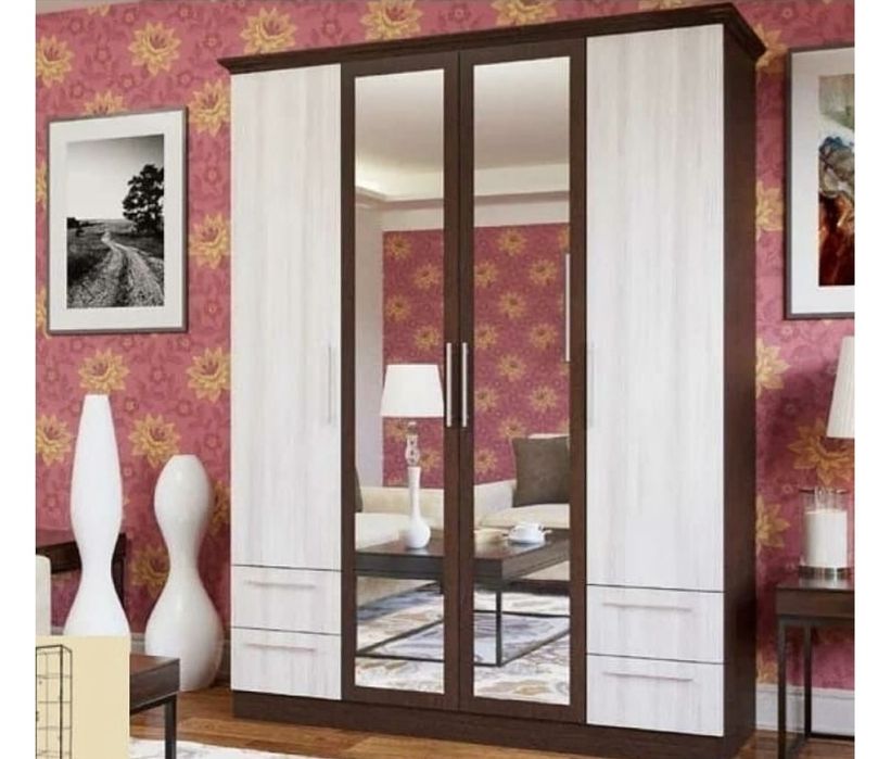 Распашной шкаф Grand Miks Атлант 4Д, 160x205х50 см, бежевый