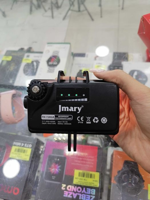 Портативный видеосвет, прожектор с аккумуляторами, RGB подсветка
