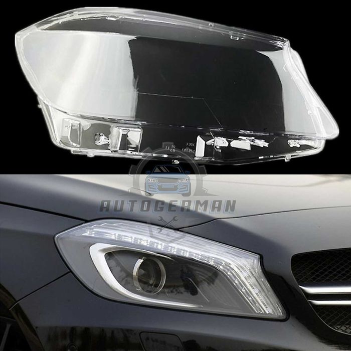 Капаци фарове Mercedes W176 A200 (12-15) стъкло фарове крушки Мерцедес В176 А200 xenon