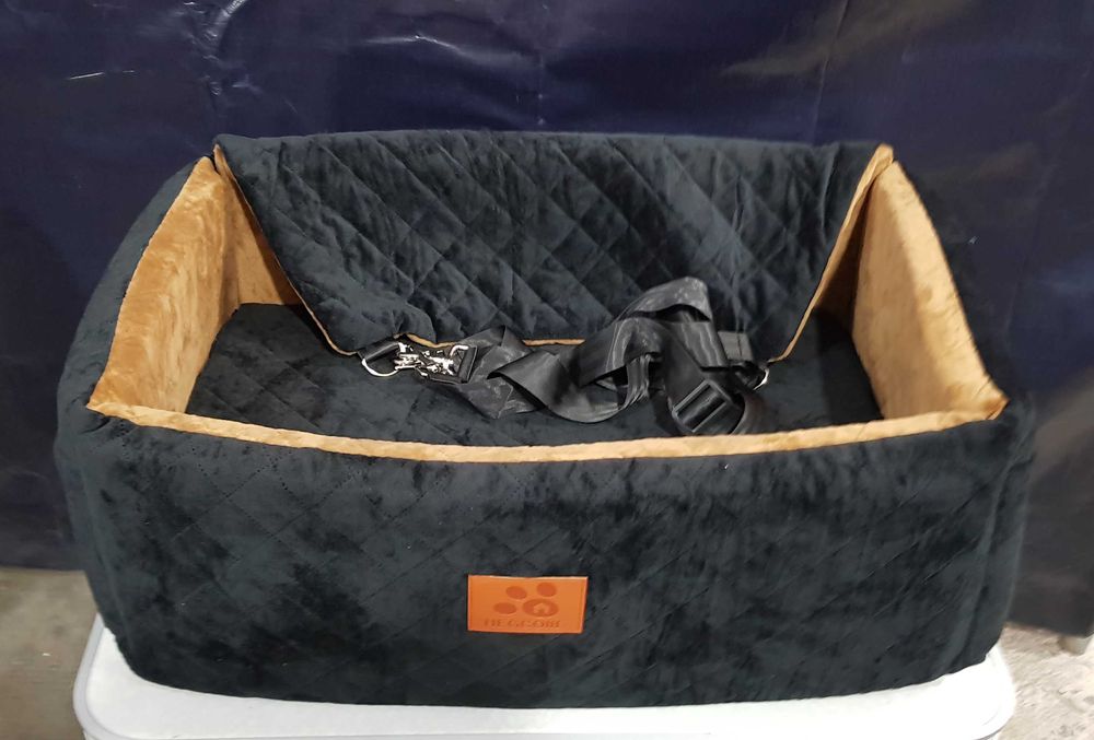 Scaun auto pentru câini de talie mare și medie 51x75x27 cm, negru