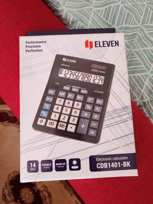 Calculator de birou Eleven, CDB1401-BK, 14 digiti