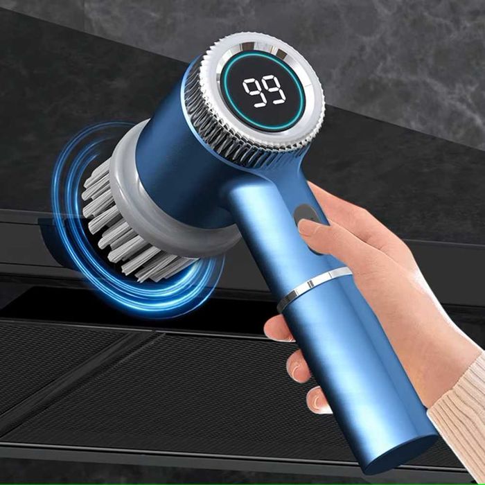 Perie de curatare electrica portabila, ideala pentru bucatarie si baie