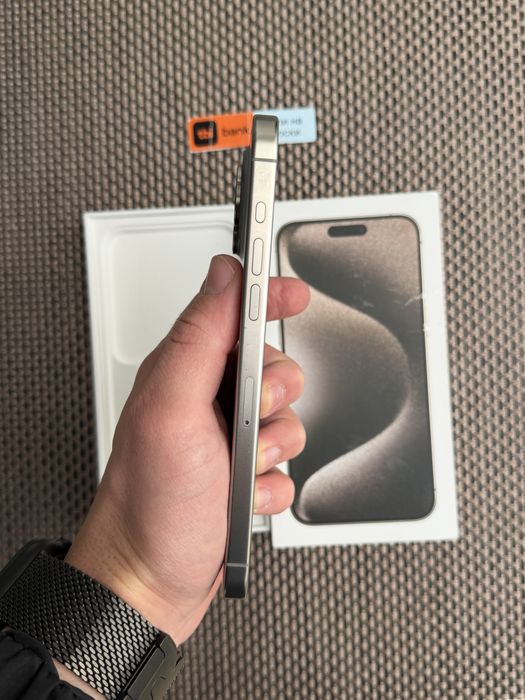КАТО НОВ!*ЛИЗИНГ* iPhone 15 Pro Max 256Gb Natural Titanium