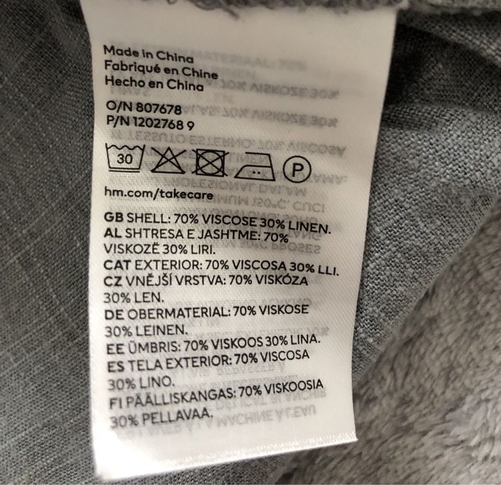 Льняной топ h&m