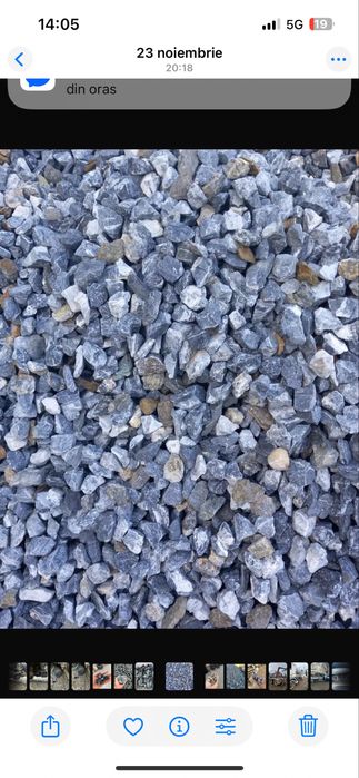 Piatra concasata decorativa colorata