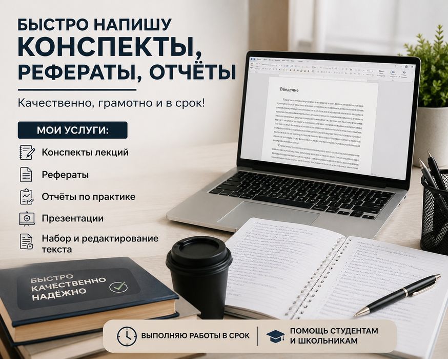 Амалиёт ишлари, амалиёт ҳисоботлари, конспект ва рефератлар тайёрлаш.