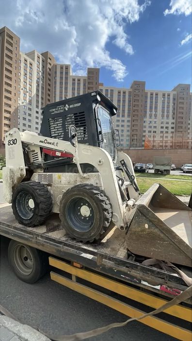 Уборка снега мини погрузчик