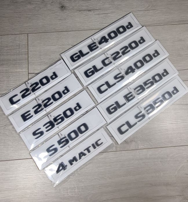 Emblema-Mercedes-Neagra- E220d-C220d-S350d-S400d-S500-GLE350d-CLS400d