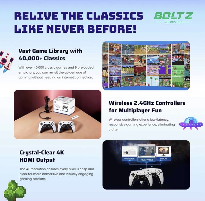 Игрова ретро конзола с вградени игри!128ГБ microsd cars!