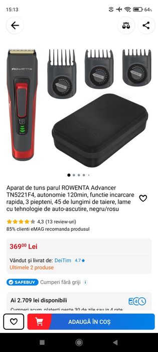Aparat de tuns și barberit