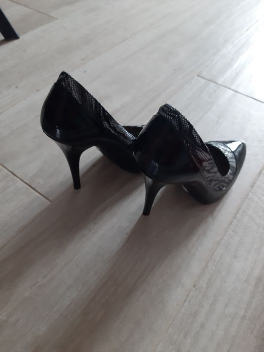 Pantofi stiletto piele naturală