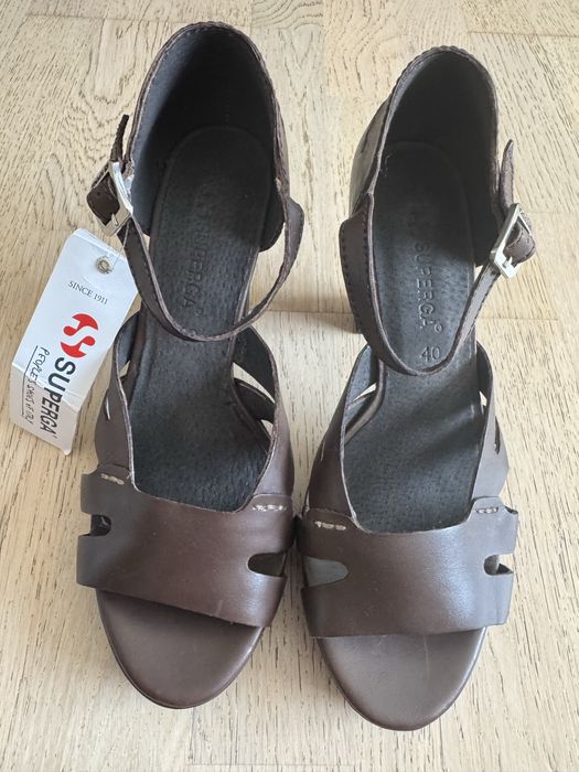Sandale piela Superga
