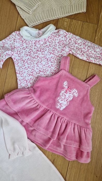 Лот дрешки за момиченце 56 см, 0-3 месеца