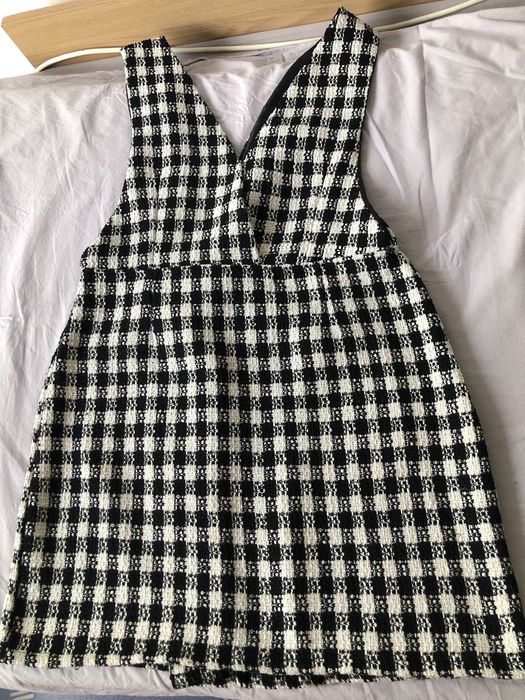 Rochie mini alb-negru