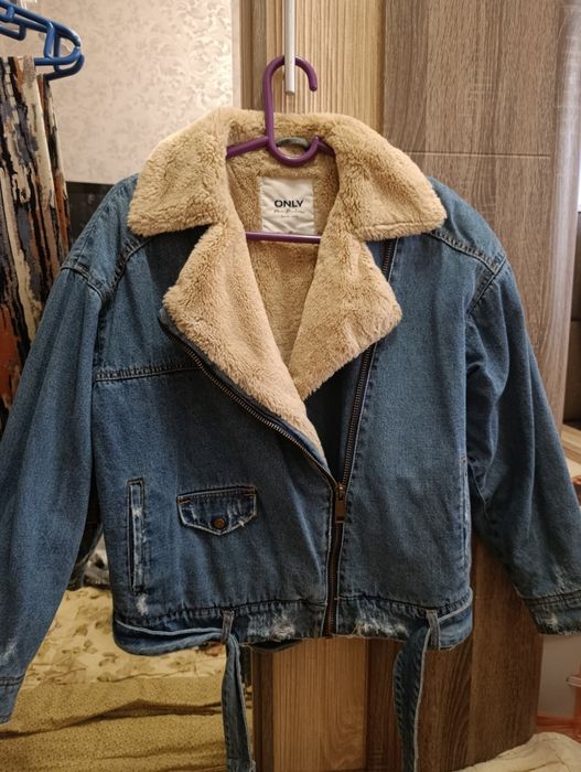 Джинсовая куртка с мехом only