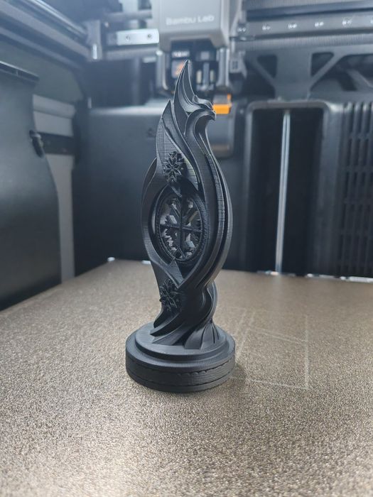 Sculptură Decorativă 3D - Simboluri Tradiționale Românești / Cadou Premium