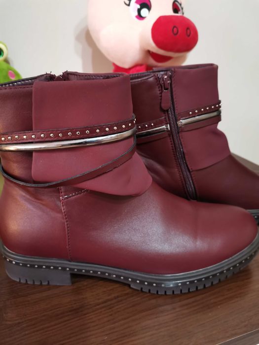 Дамски боти, естествена кожа