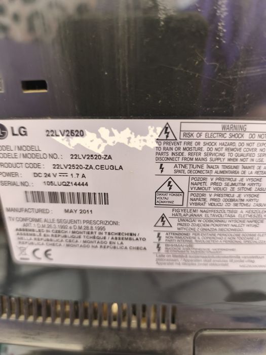Tv led LG diagonală 54 cm