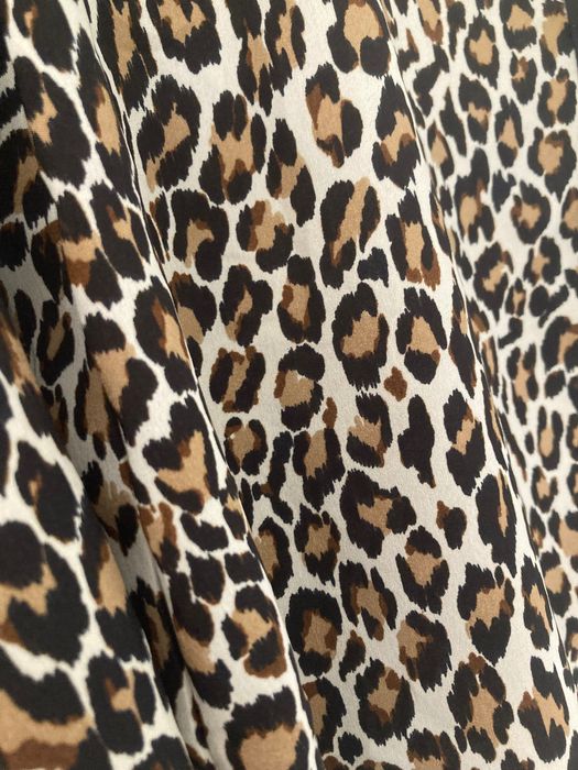 Mango леопардова дамска риза шифон леопардов принт дълъг ръкав Манго