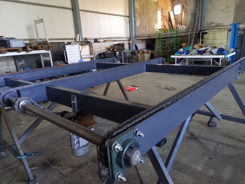 Верижни транспортьори за дъски и трупи