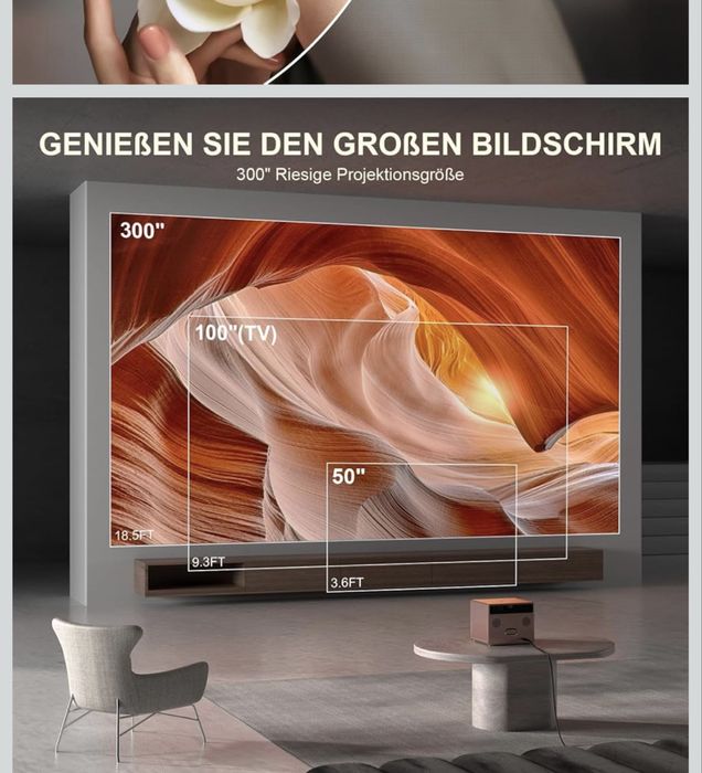 видео проектор за дома в розово злато-VOPLLS