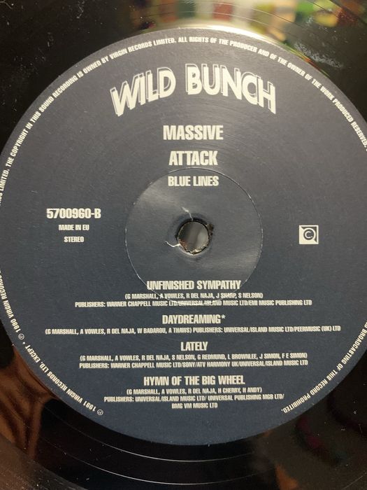 Виниловая пластинка MASSIVE ATTACK - BLUE LINES