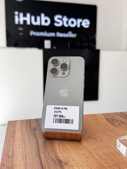 Айфон15Про•256гб/79%сұр(титан)
