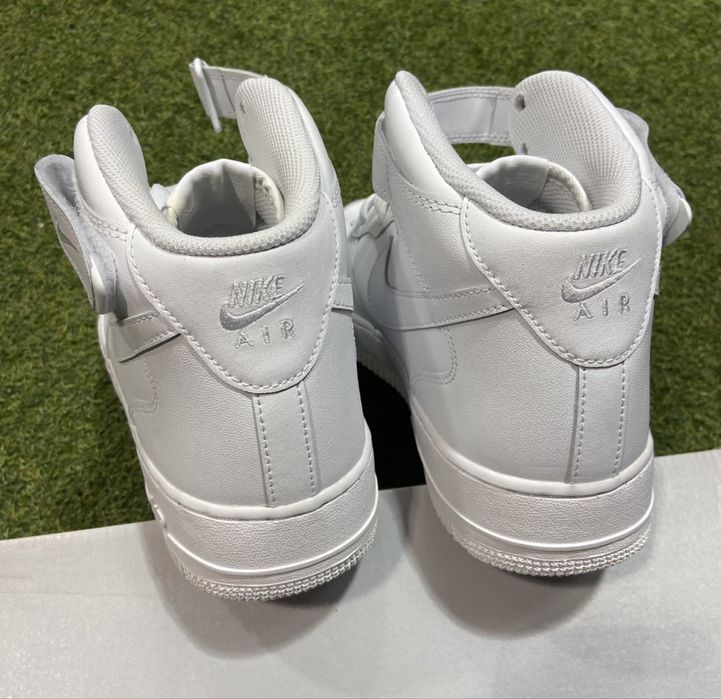 Adidasi Nike AIR Force 1 Mid Triple White Gheata