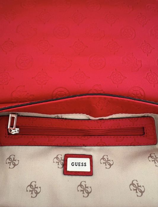 Geantă ediție limitată GUESS Dayane (SG) Roșie + Saculeț original de protecție
