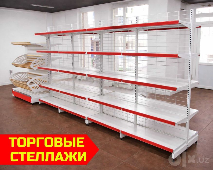 Стеллаж металлический торговый, polkalar savdo tokcha